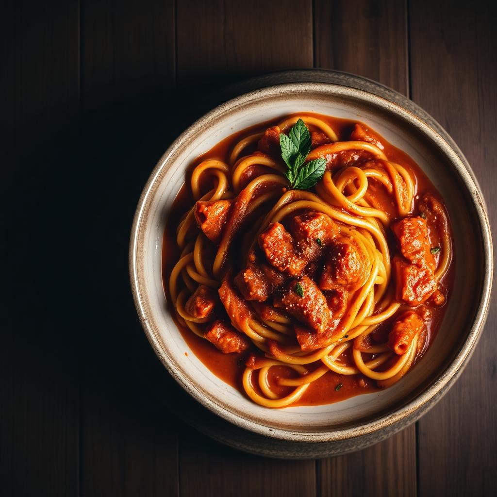 Creamy Rosso Rigatoni